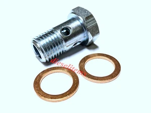Banjo bolt & washers, Bolt M 14-1.5 Thread. Bolt head about 3/4" Common Any Fuel - Picture 1 of 2