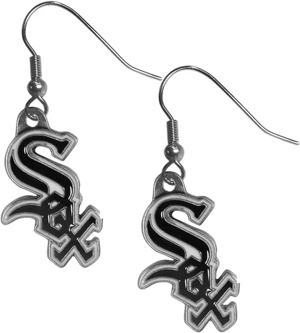 CHICAGO WHITE SOX MLB LOGO DANGLE EARRINGS BY SISKIYOU FREE SHIPPING Cover