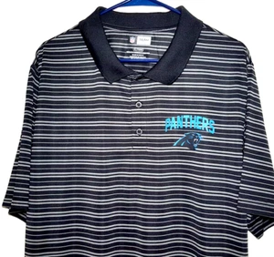 NFL Carolina Panthers Herren XL Poloshirt - Striped Performance Golf Shirt - Bild 1 von 9