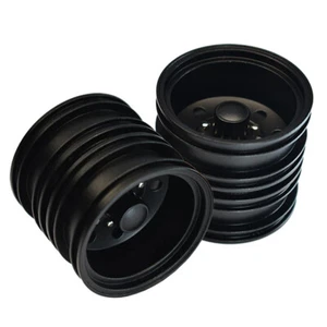 GPM Racing Aluminum Rear Wheel Black (9-Hole Design) for 1/14 Tamiya Truck - Picture 1 of 5