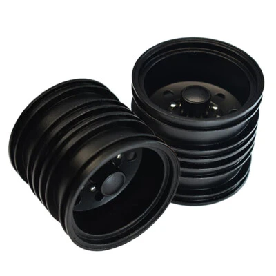 GPM Racing Aluminum Rear Wheel Black (9-Hole Design) for 1/14 Tamiya Truck - Image 1 of 4