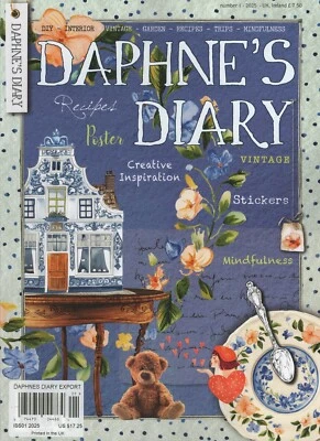 DAPHNE'S DIARY MAGAZINE 2025 ISSUE #1 PAPER LOVERS NEW YEAR VALENTINES & MORE! - Image 1 of 2
