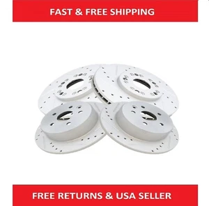 Drilled Brake Rotors Fits Lexus GS300 GS400 GS430 IS300 LS400 SC300 SC400 SC430 - Picture 1 of 10
