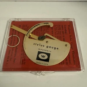 Vintage Weathers Stylus Gauge Phonograph Record Player Tool With Case USA - Picture 1 of 6