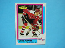 1986/87 O-PEE-CHEE NHL HOCKEY CARD #253 GRED ADAMS ROOKIE NM SHARP+ CAPITALS OPC