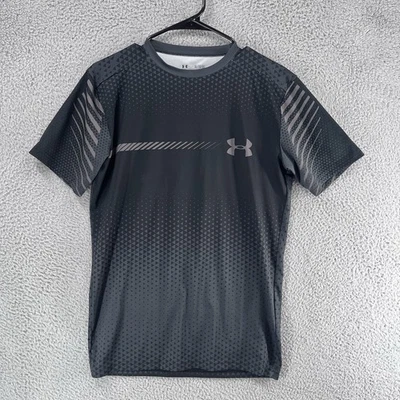 Camisa de compresión Under Armour Heat Gear para hombre manga corta negra gris XL C1 Foto 1 de 4
