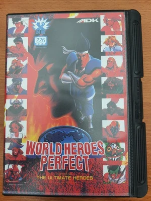 WORLD HEROES PERFECT NEO GEO AES JAP COMPLET SNK WHP - Photo 1/4