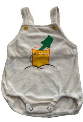 Mameluco de bebé bordado caracoles y colas de tela de rizo de colección talla 18 m burbuja/cubo Foto 1 de 4