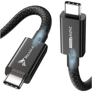 THUNDERBOLT 5 USB-C PD 240W 16K 80 Gbps USB4 Kabel, Macbook Pro 14 16 0.5m - Bild 1 von 10