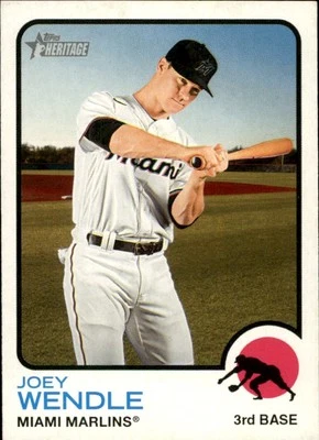 2022 Topps Heritage #198 Joey Wendle - Image 1 of 2