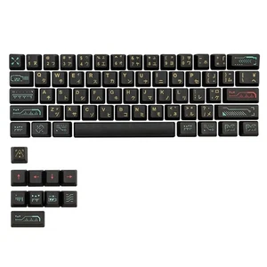 Custom Keycaps Suitable for GK61/GK64 71 for Key Set OEM Profile PBT Keycaps - Picture 1 of 8