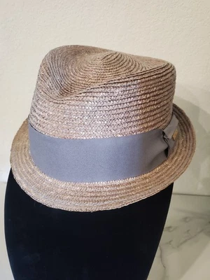 Sombrero Kangol Trigo Trenza Trilby Fedora Cinta Tejido Paja Informal Para Mujer Talla L”  Foto 1 de 4