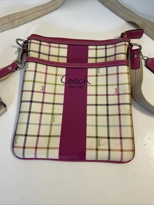 Coach Heritage Swingpack Crossbody Bag Tattersall Multicolor - Image 1 of 4