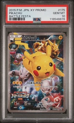 PSA 10 2015 PIKACHU BATTLE FESTA #175 JAPANESE FROM JAPAN - Image 1 of 2