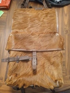WW2 Swiss Army Military Pony Fur Backpack Rucksack 1945 Original (25-791) - Picture 1 of 15