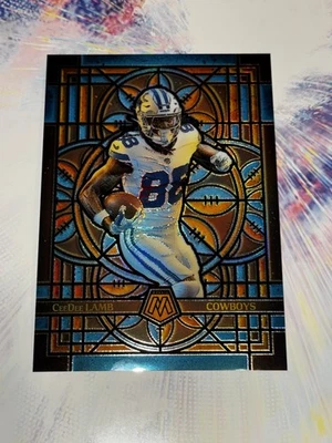 CEEDEE LAMB 2025 PANINI MOSAIC OVERSIZED JUMBO STAINED GLASS #9 DALLAS COWBOYS - Image 1 of 2