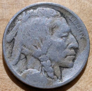 1913 Type 1 Buffalo Nickel Rotated Die Error - Picture 1 of 2