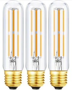 T10 LED Leuchtmittel, dimmbar röhrenförmig Vintage LED Edison Leuchtmittel 6W, entspricht 60 Watt 3 Stück - Bild 1 von 6