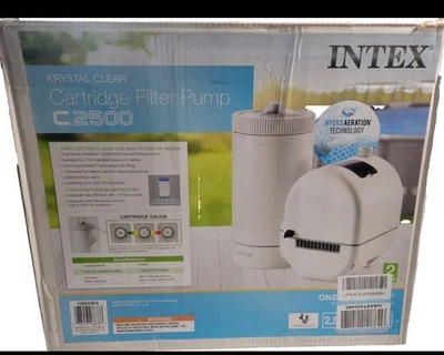 INTEX 26633EG C2500 Cartridge Filter Pump for Above Ground Pools: 2500 GPH Pump - Image 1 of 2