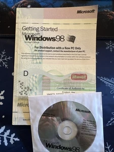 Microsoft Windows 98 SE Second Edition with Product Key - Picture 1 of 2