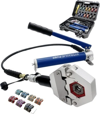 Hydraulic Hose Crimper Manual AC Hose Crimper Kit High Pressure Hose Crimping - Image 1 of 4
