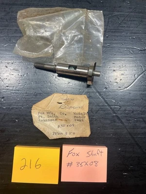 VINTAGE FOX CRANKSHAFT #35X08 - Image 1 of 4