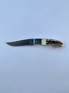 Parker Cutlery Company Fixed Blade Damascus Steel Hunting Knife - Picture 1 of 16