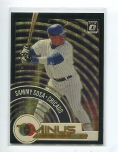2021 Donruss Optik T-Minus 321 GOLD VINYL Sammy Sosa 1/1 Chicago Cubs - Bild 1 von 2