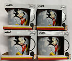 4 Disney Mickey Mouse Coffee Mugs ?Laugh Theme? Mickey On Front &amp; Back