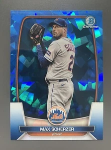 2023 Bowman Chrome Sapphire Max Scherzer New York Mets #8 - Picture 1 of 2