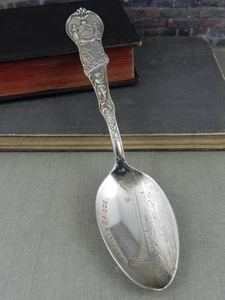 Cuchara de recuerdo vintage mecánica de plata esterlina 925 puente de Brooklyn de Nueva York - Imagen 1 de 6