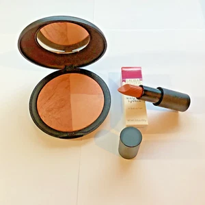 Laura Geller Supersize Highlight-Blush Palette 20grams + TriBeCa Tan Lipstick - Picture 1 of 2