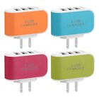 LED US Plug Mobile Phone Multi Power Adapter 3 USB Ports Travel Charger Charger
