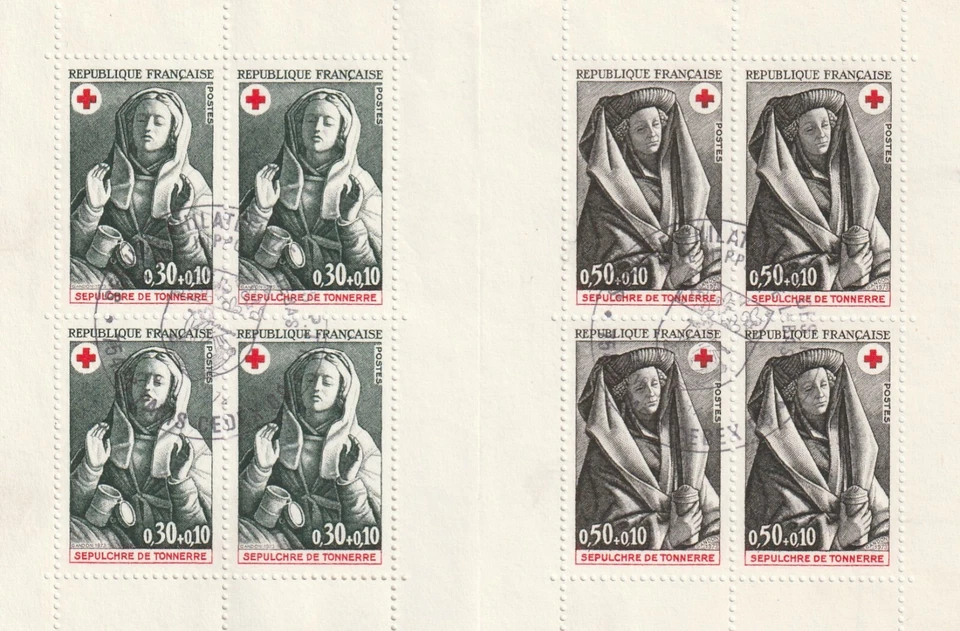 France 1973 Red Cross Booklet Pane Sct.# B471 VF Used - Image 1 of 1