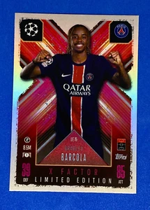 Bradley Barcola Topps Match Attax 2024 25 X Factor Limited Edition Football Card - Picture 1 of 1