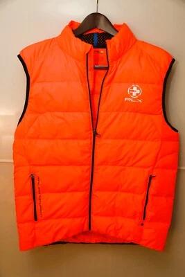 Ralph Lauren Polo Chaleco RLX Puffer XL Naranja Nuevo sin etiquetas Foto 1 de 4