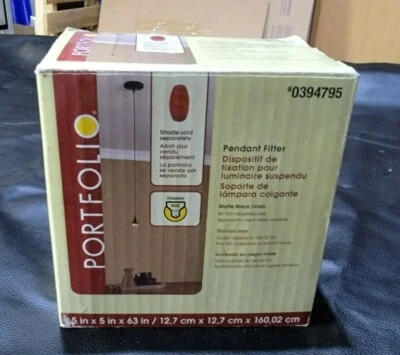 Portfolio Chrome Transitional Teardrop Pendant Light 0394795 Shade sold seperate - Image 1 of 4