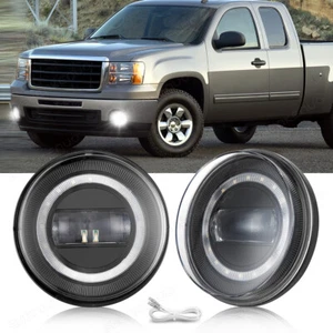 For GMC Sierra 1500 2500HD 3500HD 2007 2008 2009 2010 2011- 2014 LED Fog Lights - Picture 1 of 16