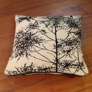 Laura Ashley Silver Birch Charcoal Fabric Cushion Cover. Stunning! Reversible! - Picture 1 of 2