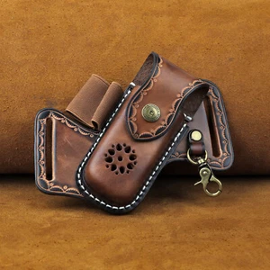 Leather EDC Multitools Carrier Sheath Belt Pouch Pen Holster-Daily Deals - Picture 1 of 23