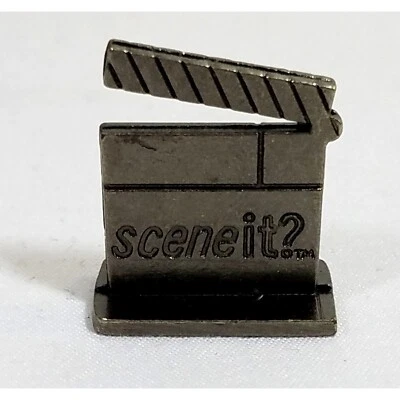 Scene It Clapboard gunmetal gray Token DVD Movie Game Replacement Part Movers - Image 1 of 4