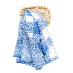 Baby Crib Bedding Receiving Swaddle Thick Warm Blanket for Boys Girl - Blue - Picture 1 of 8