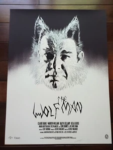 Estampado de la película The Wolfman - 2012 - Jay Shaw (Iron Jaiden) Mondo Alamo Drafthouse - Imagen 1 de 7