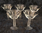 Vintage Imperial Candlewick~Five Crystal 5 1/4" Wine or Sherbet Glasses