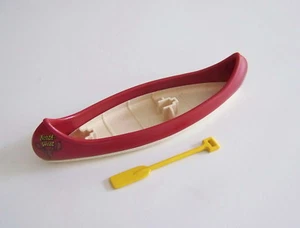 PLAYMOBIL (X149) MONTAGNE - Canoe Rouge avec Rame Cabane des Pêcheurs 3826 - Imagen 1 de 1