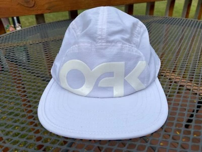 Oakley Mark II 5 Panel Hat White OAK Letters Adjustable For Custom Fit - Image 1 of 4