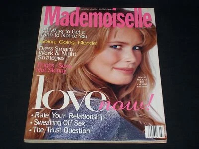 1994 MARCH MADEMOISELLE MAGAZINE - CLAUDIA SCHIFFER FRONT COVER - L 9387 Foto 1 de 2