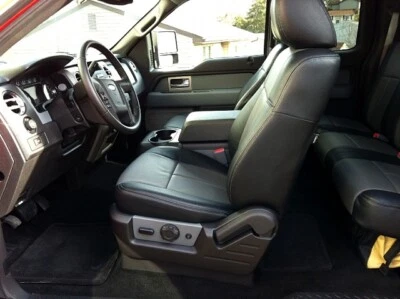 Capas de assento dianteiro e traseiro de couro PVC Ford F150 Supercrew Clazzio 2015-2018 - Imagem 1 de 4