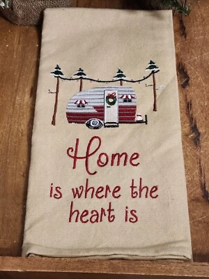 Park Designs кухонное блюдо полотенце дом там, где вы паркуете его вышитый кемпер - Изображение 1 из 4