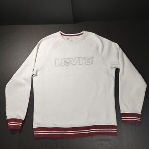 Levis Varsity Style Spell Out Stickpullover Fleece Sweatshirt Damen Medium